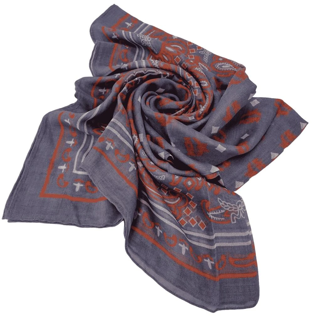 商品MCM|MCM Stonewash Modal Silk Paisley Print Jacquard Scarf,价格¥1381,第2张图片详细描述