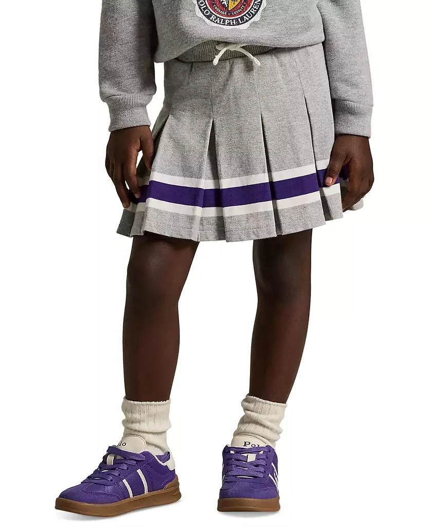 商品Ralph Lauren|Toddler & Little Girls Striped Pleated Jersey Skort,价格¥288,第5张图片详细描述