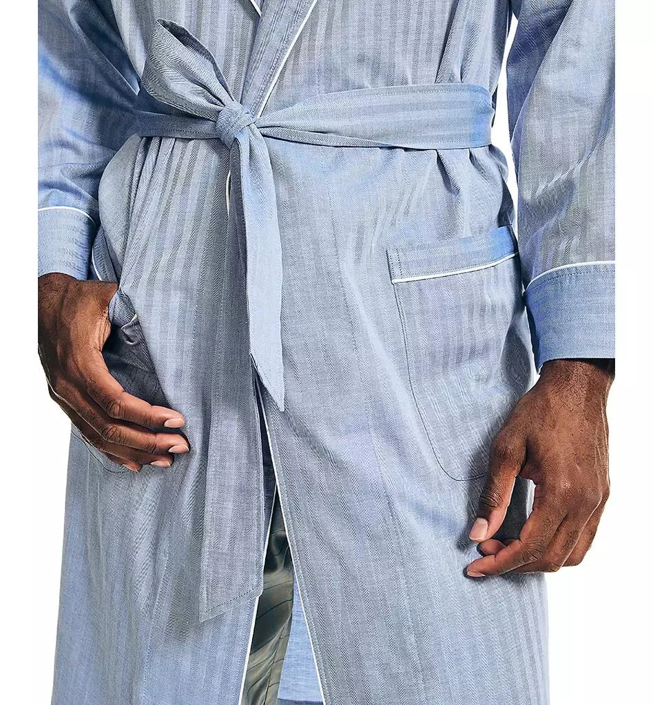 商品Nautica|Herringbone Woven Shawl Collar Robe,价格¥309,第3张图片详细描述