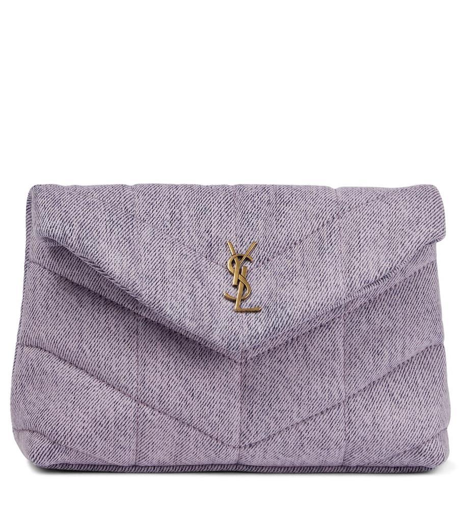 商品Yves Saint Laurent|Loulou Puffer denim clutch,价格¥5242,第1张图片