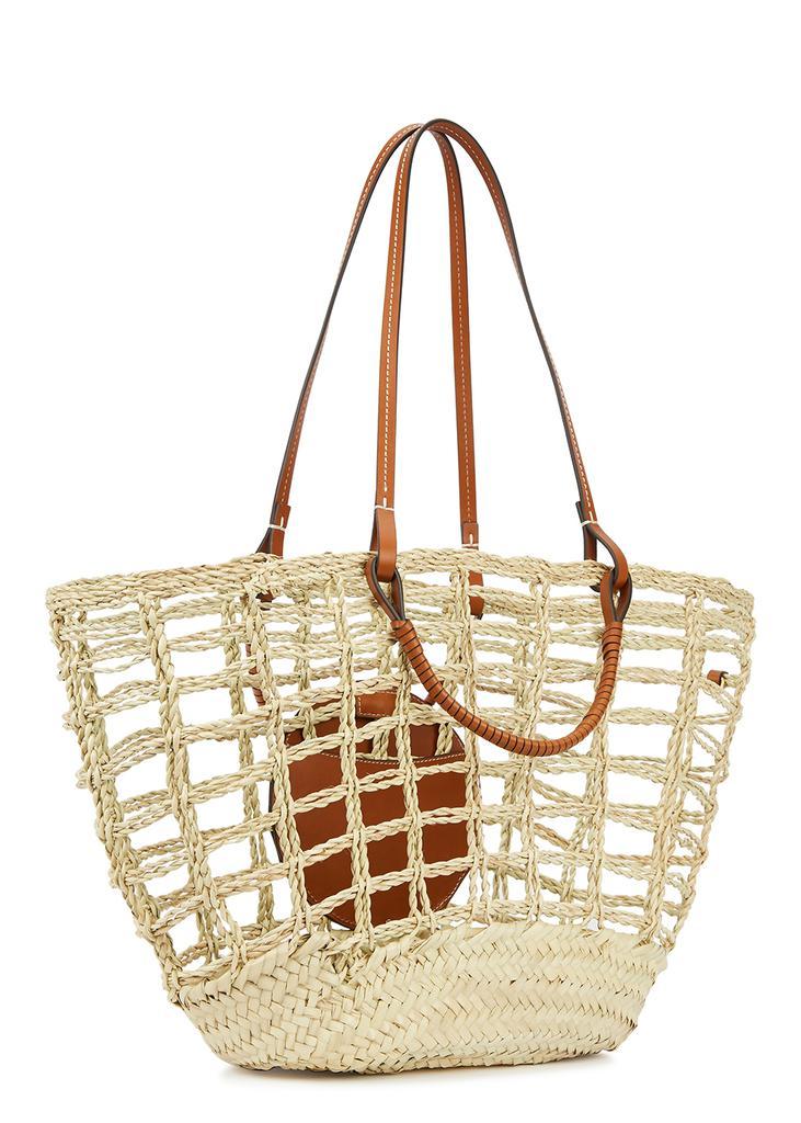 商品Tory Burch|Ella sand logo raffia basket bag,价格¥4677,第4张图片详细描述