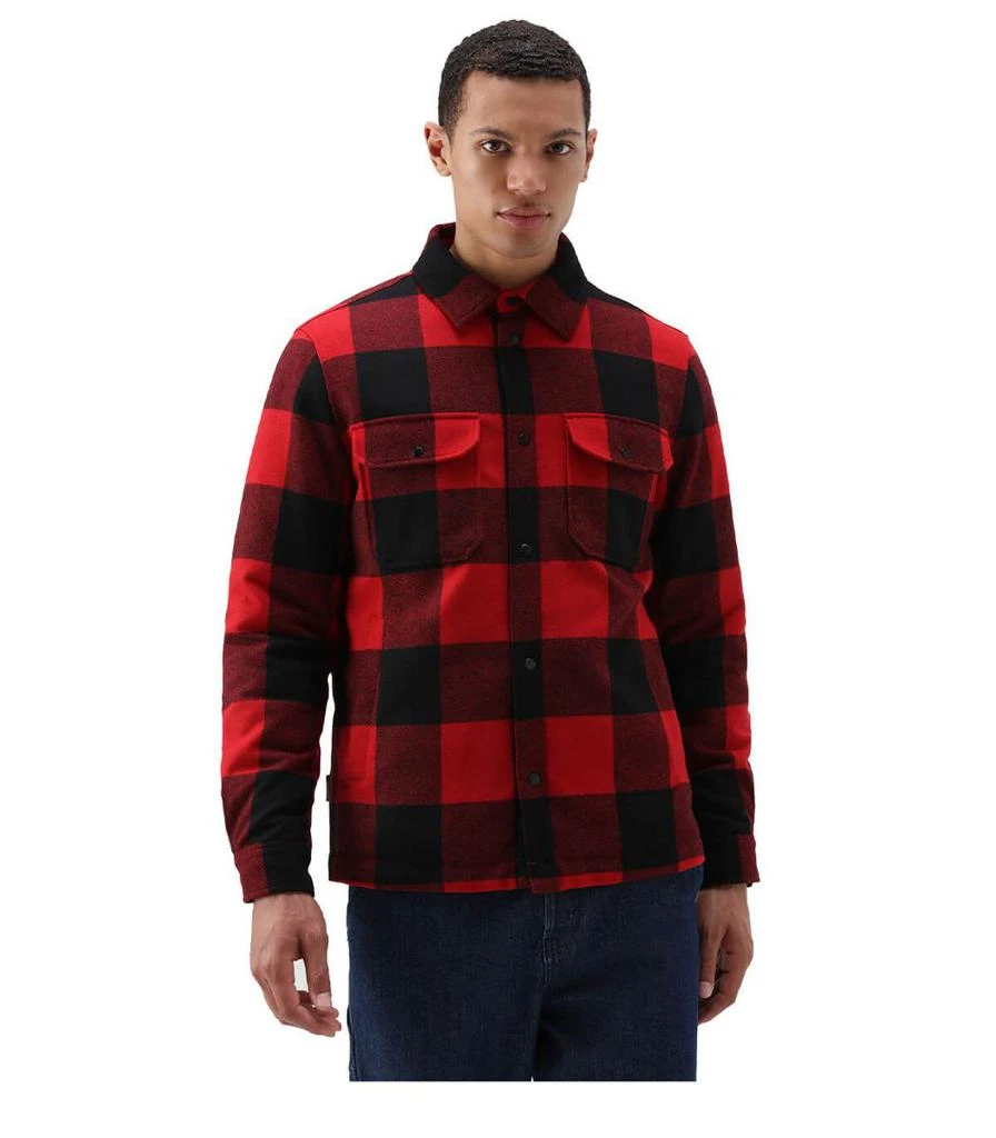 商品Woolrich|WOOLRICH  ALASKAN CHECK RED BLACK OVERSHIRT,价格¥2332,第3张图片详细描述