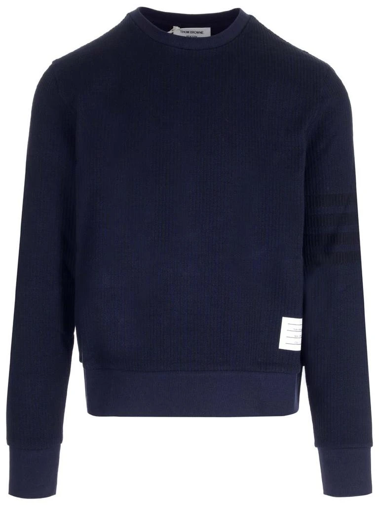 商品Thom Browne|Thom Browne 4-Bar Crewneck Sweatshirt,价格¥3626,第1张图片