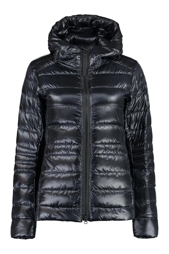 商品Canada Goose|CANADA GOOSE BLACK CYPRESS HOODED NYLON DOWN JACKET,价格¥5374,第1张图片