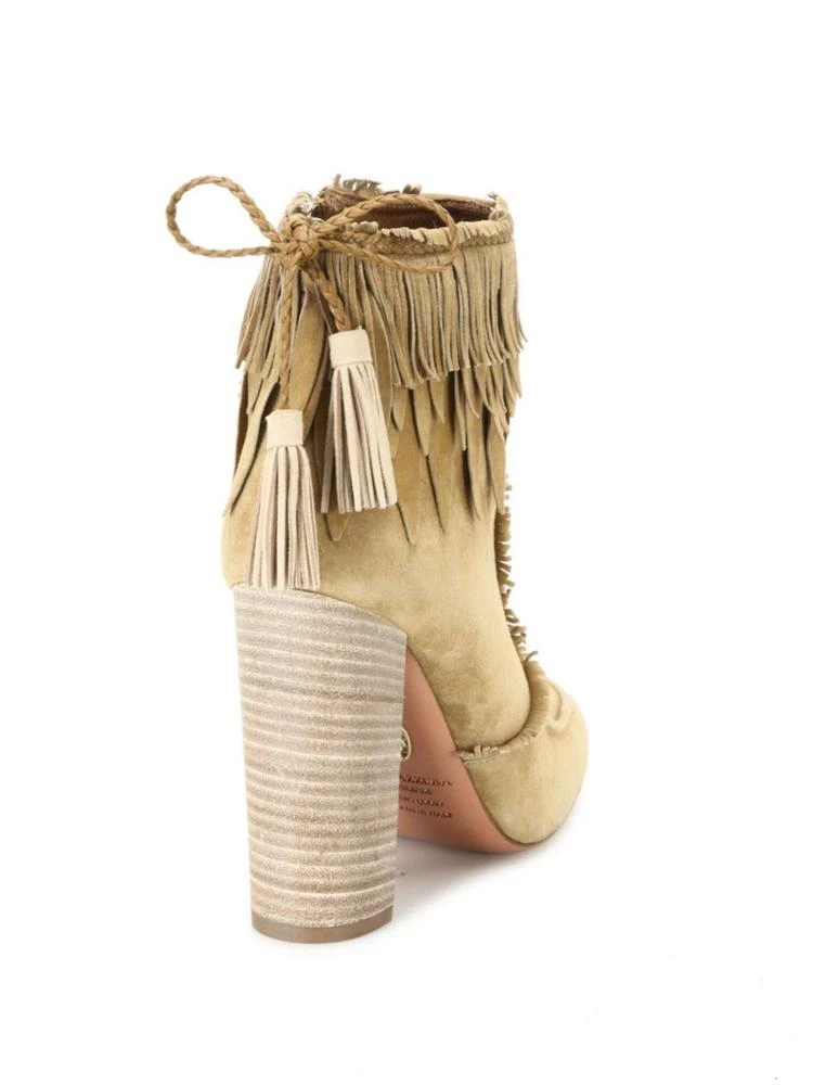 商品Aquazzura|Tiger Lily Fringed Suede Booties,价格¥2983,第2张图片详细描述