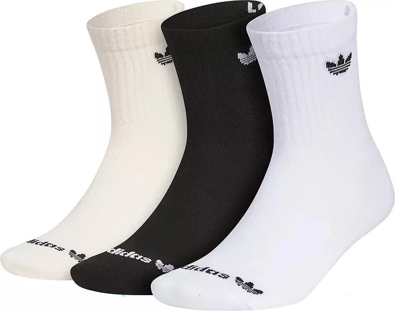 商品Adidas|adidas Originals 3.0 Mid-Cut Crew Socks - 3 Pack,价格¥75,第1张图片