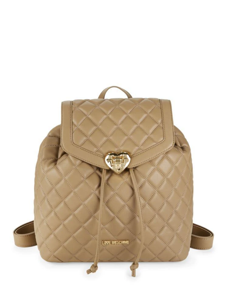 商品Moschino|Quilted Drawstring Backpack,价格¥983,第1张图片