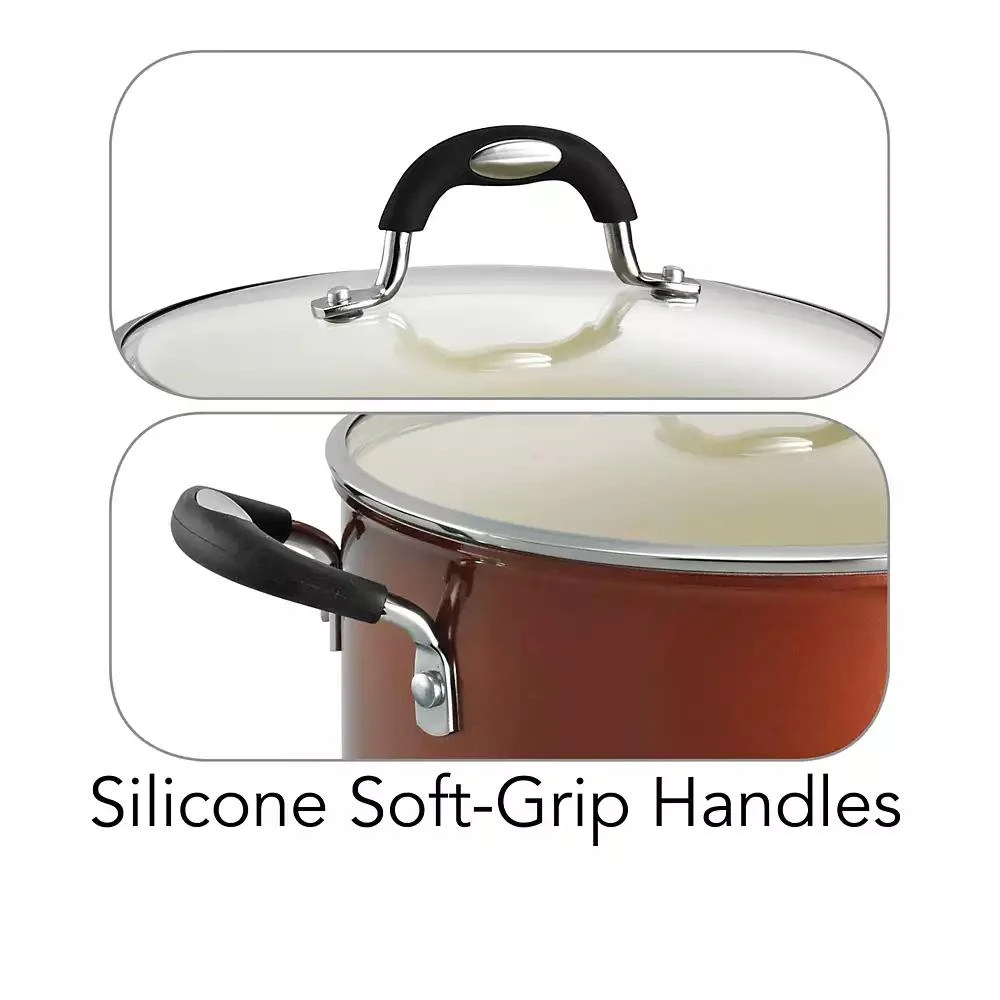 商品Tramontina|Style Ceramica Metallic Copper 5 Qt Covered Dutch Oven,价格¥371,第4张图片详细描述
