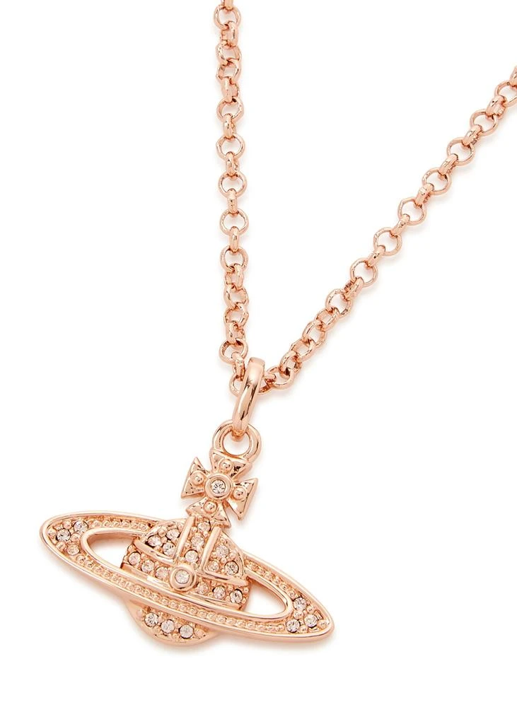 商品Vivienne Westwood|Mini Bas Relief rose gold-tone orb necklace,价格¥1013,第3张图片详细描述