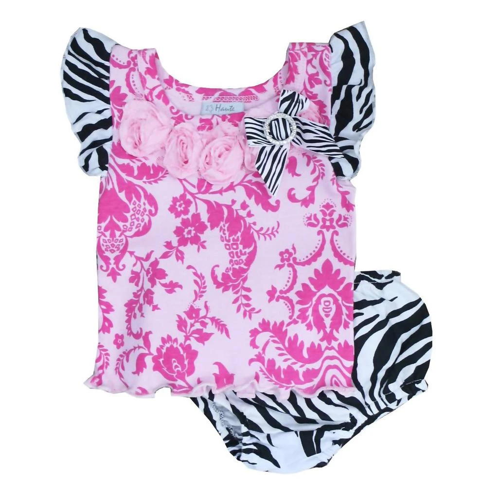商品Haute Baby|Haute Baby - Baby Girls Sweet 'n Sassy 2-pc. Diaper Cover Set,价格¥434,第1张图片