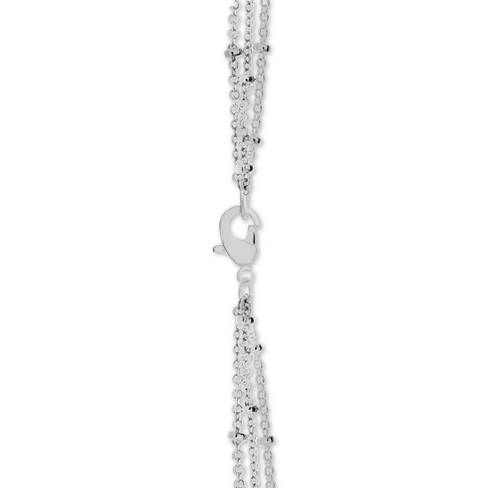 商品Essentials|Silver Plated Beaded 18" Layered Necklace,价格¥130,第5张图片详细描述