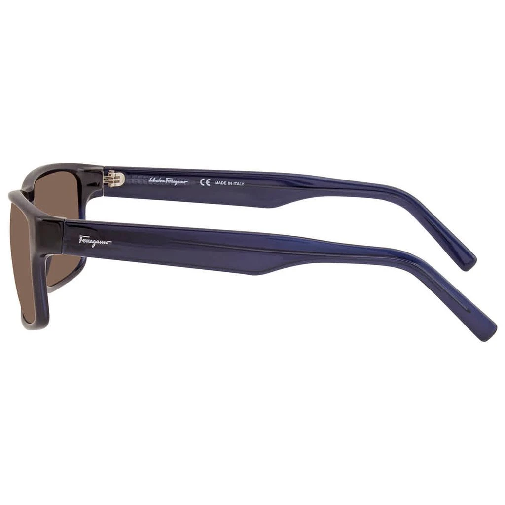 商品Salvatore Ferragamo|Ferragamo Light Brown Rectangular Unisex Sunglasses SF960S 414 58,价格¥337,第3张图片详细描述