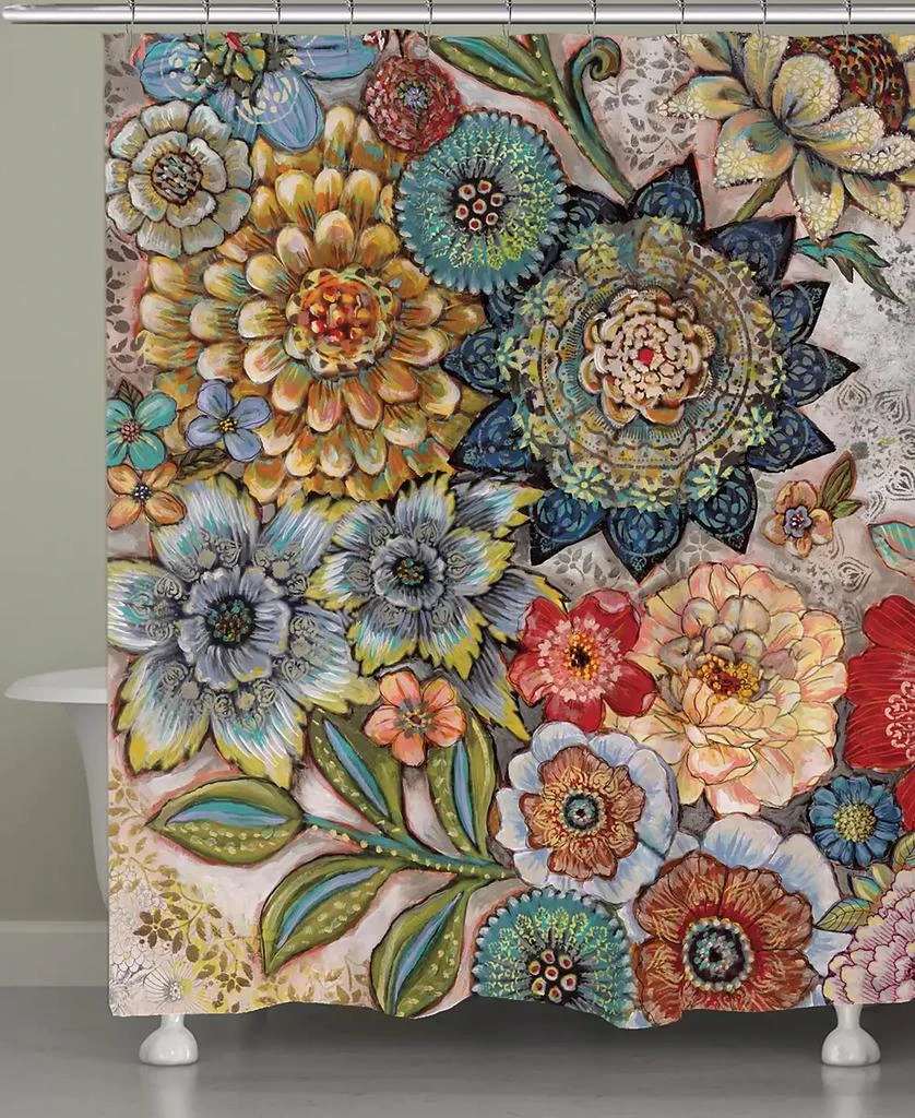 商品Laural Home|Boho Bouquet Shower Curtain, 71" x 72",价格¥773,第1张图片
