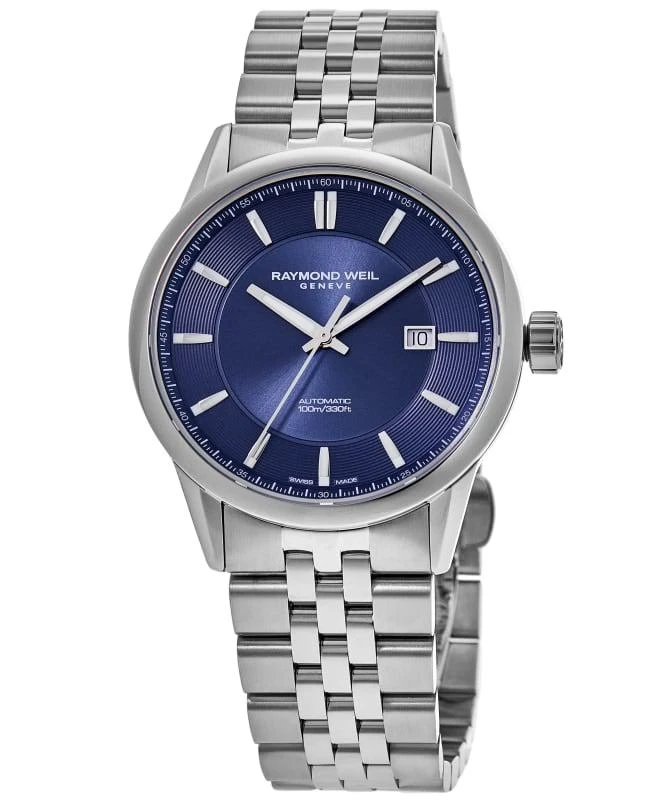 商品Raymond Weil|Raymond Weil Freelancer Automatic Blue Dial Stainless Steel Men's Watch 2731-ST-50001,价格¥12272,第1张图片