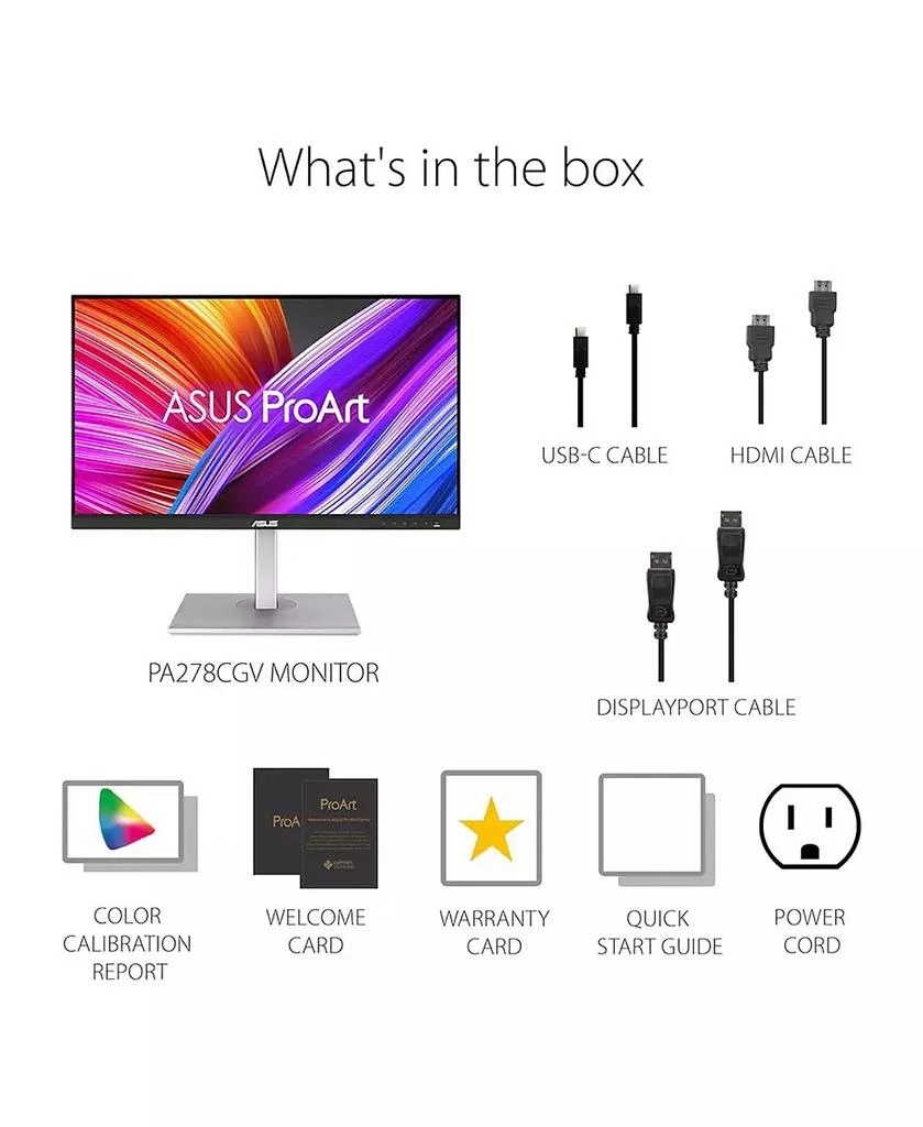 ProArt Display PA278CGV 27" 16:9 QHD 144Hz IPS LED LCD Monitor 商品