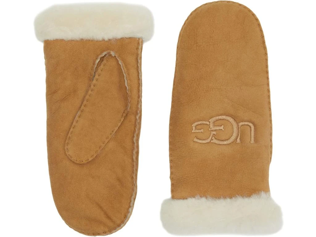 商品UGG|Embroidered Water Resistant Sheepskin Mitten with Tech Palm,价格¥1217,第1张图片