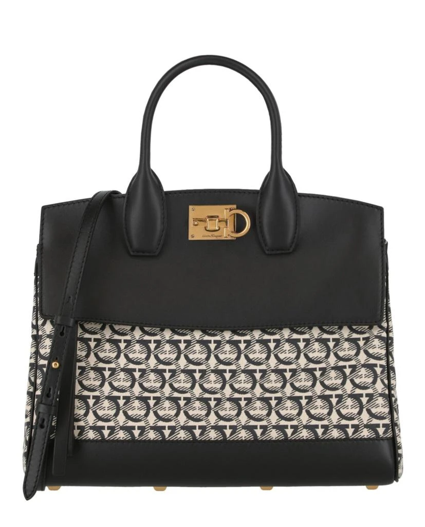 商品Salvatore Ferragamo|Studio Gancini Monogram Tote,价格¥7898,第1张图片