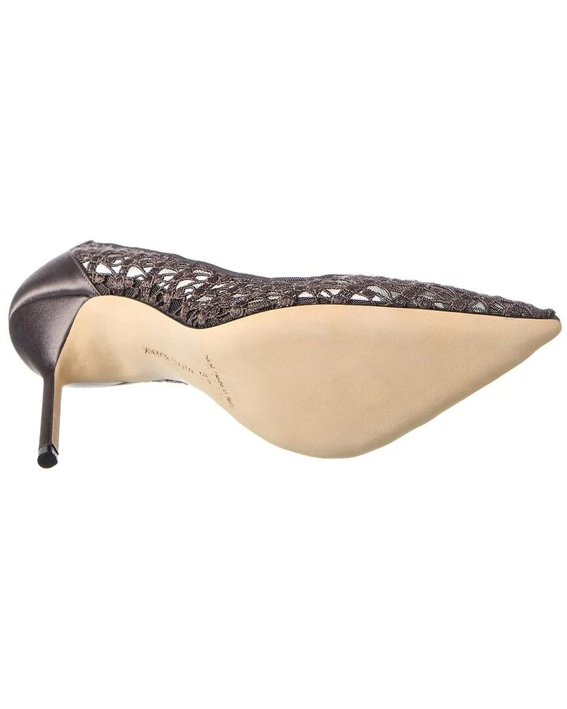 商品Manolo Blahnik|Manolo Blahnik BBLA 105 Lace & Satin Pump,价格¥3179,第4张图片详细描述