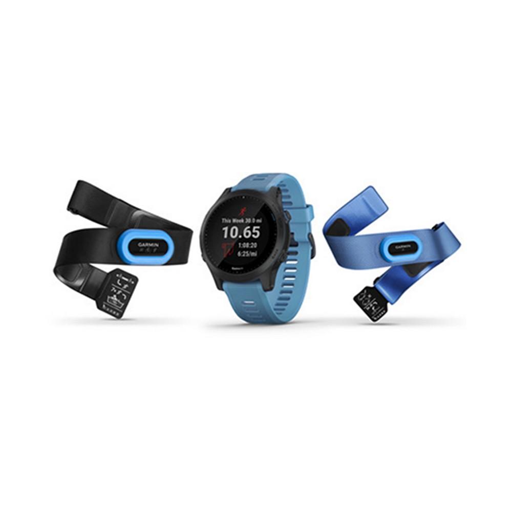 Unisex Forerunner 945 Blue Silicone Strap Touchscreen Smart Watch 47mm Gift Set商品第1张图片规格展示