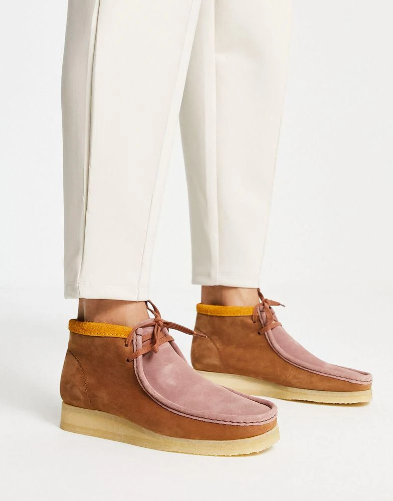 商品Clarks|Clarks Originals wallabee boots in multicolour suede,价格¥789,第3张图片详细描述