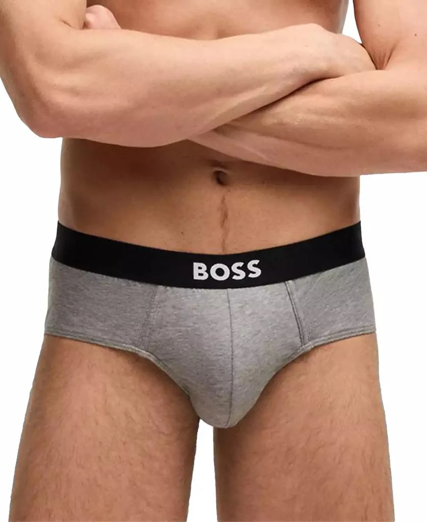 商品Hugo Boss|HUGO by Hugo Boss Men's 3-Pack Logo Briefs,价格¥361,第2张图片详细描述