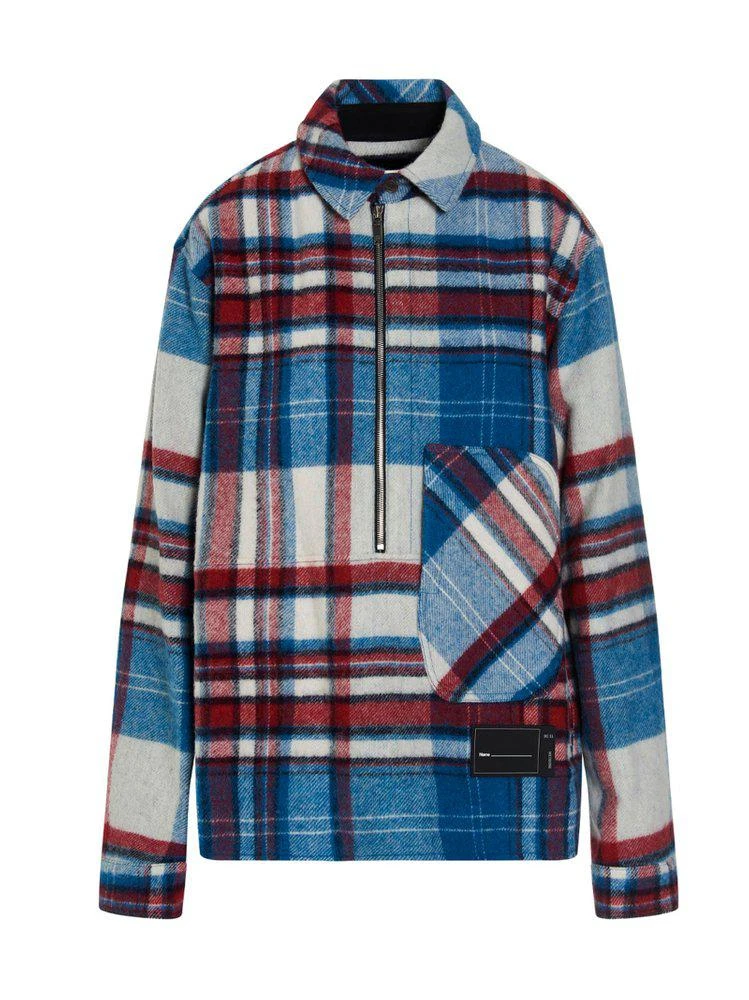 商品We11done|We11done Oversized Check Print Shirt Jacket,价格¥4137,第1张图片