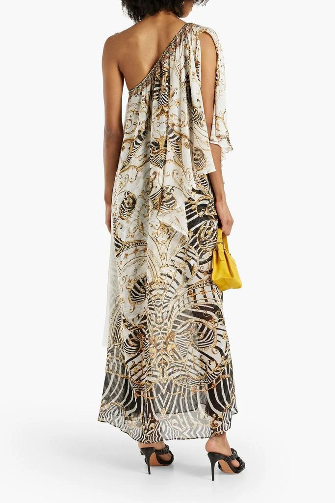商品Camilla|One-shoulder embellished printed silk-chiffon maxi dress,价格¥1807,第3张图片详细描述