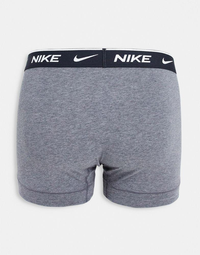 商品NIKE|Nike cotton stretch 3 pack trunks in mint/grey/black,价格¥227,第5张图片详细描述