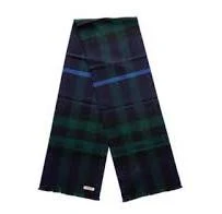 商品Burberry|Burberry 博柏利 海军蓝格子围巾,价格¥3213,第1张图片
