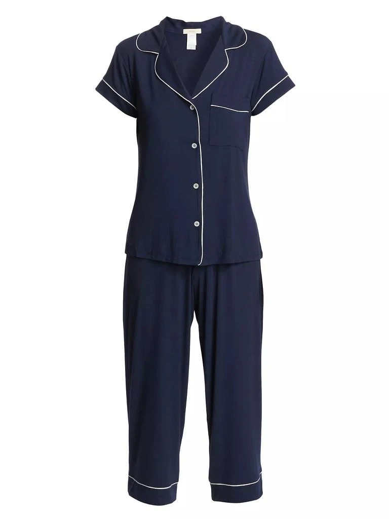 商品Eberjey|Gisele Cropped Pajama Set,价格¥1101,第1张图片