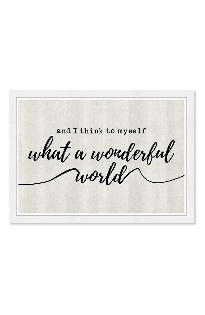商品Wynwood Studio|A Wonderful Life Framed Art,价格¥408,第1张图片