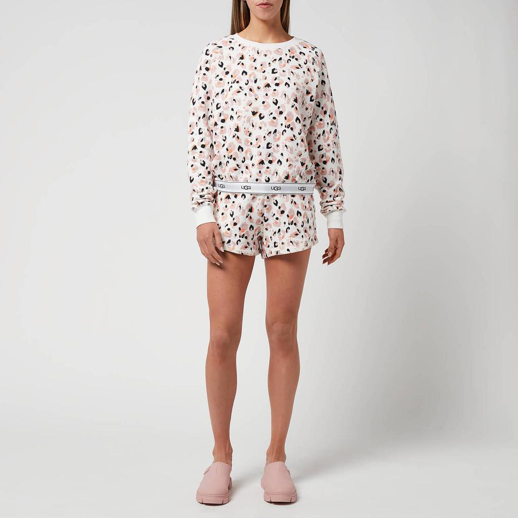 商品UGG|UGG Women's Nena Sweatshirt - Cream Painted Leopard,价格¥139,第5张图片详细描述