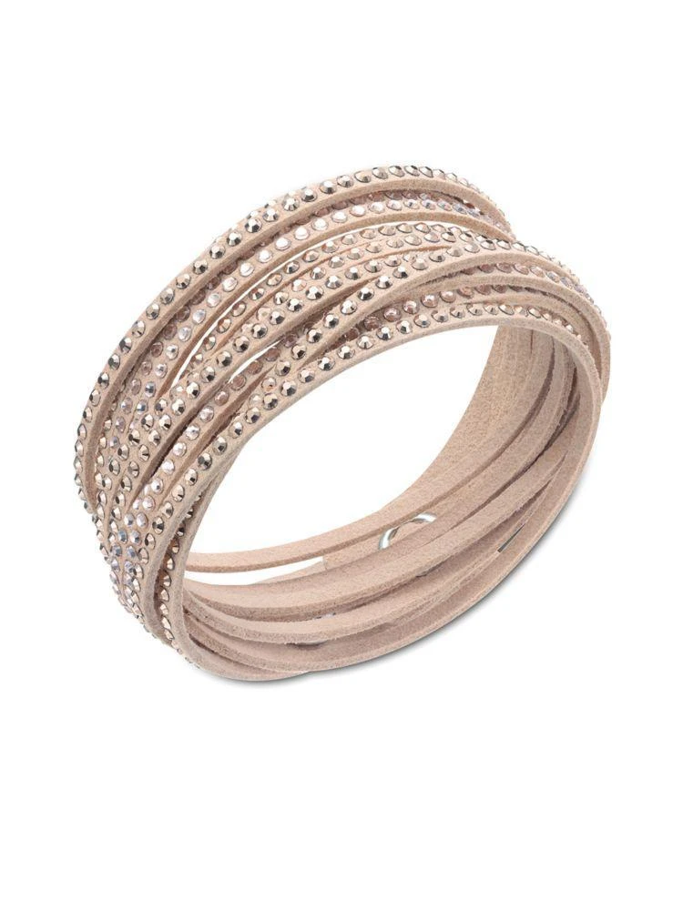 商品Swarovski|Slake Nude Crystal-Accented Wrap Bracelet,价格¥367,第1张图片