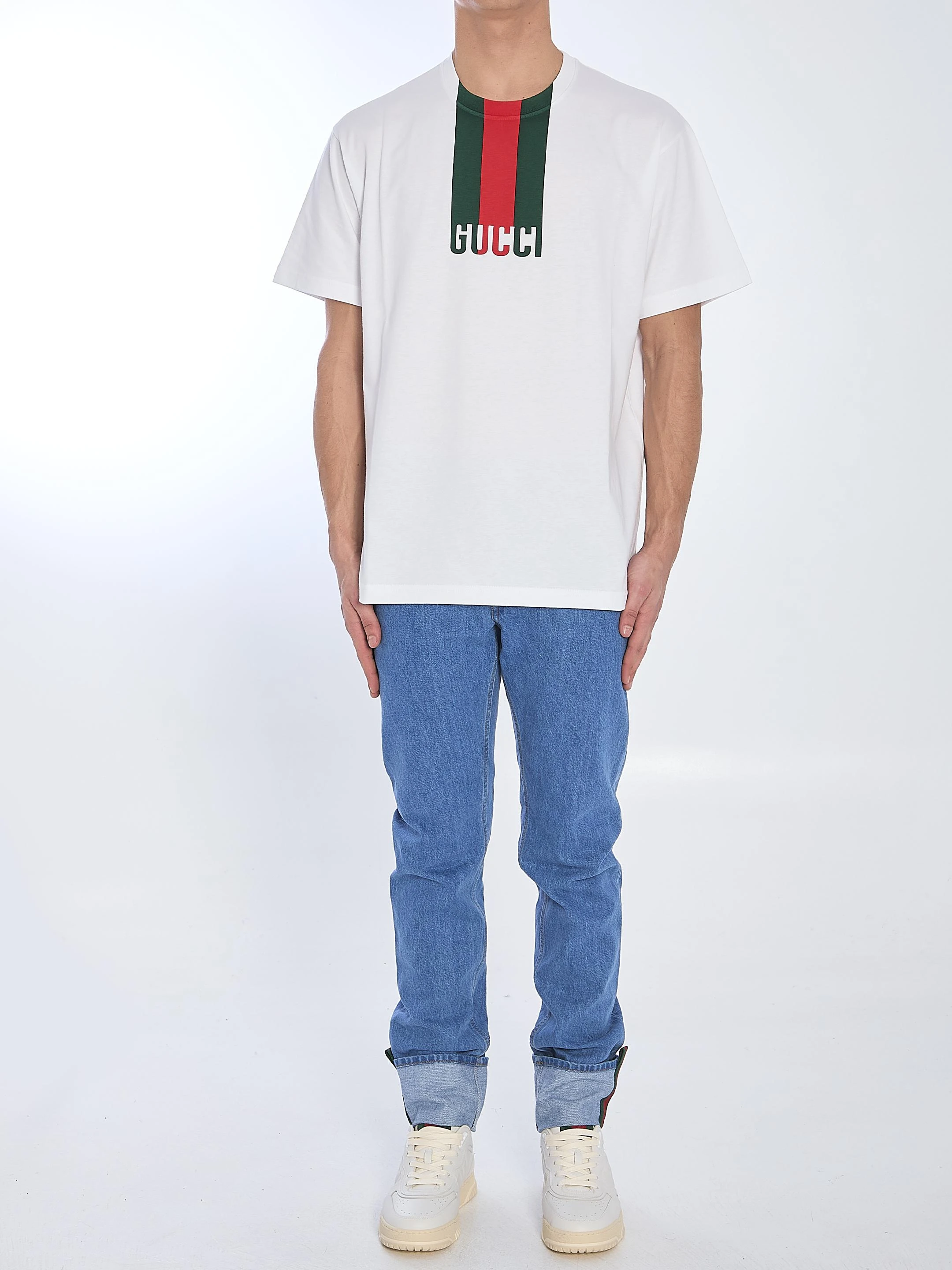 商品Gucci|Gucci 男士T恤 796395XJG259692 白色,价格¥3153 描述