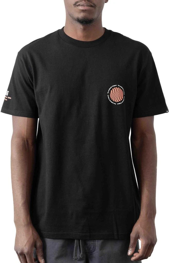 商品Vans|Warped Circle Check T-Shirt - Black ,价格¥65,第1张图片