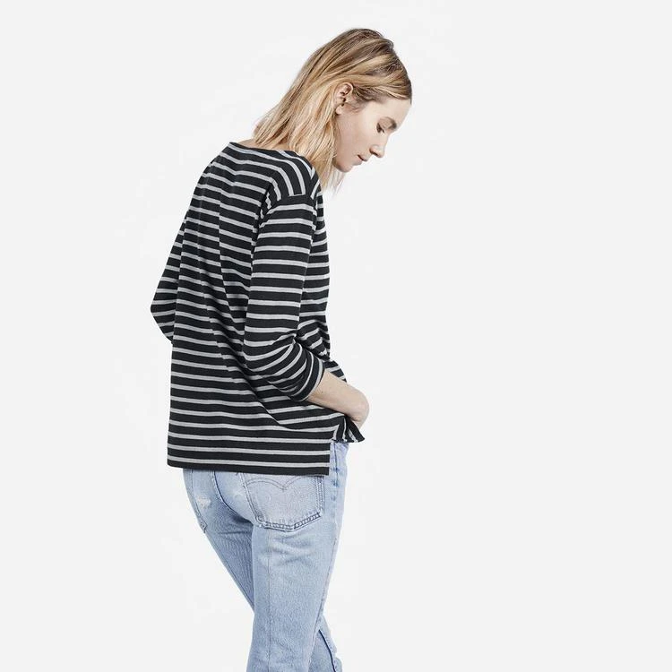 商品Everlane|全棉针织条纹长袖T恤,价格¥266,第4张图片详细描述