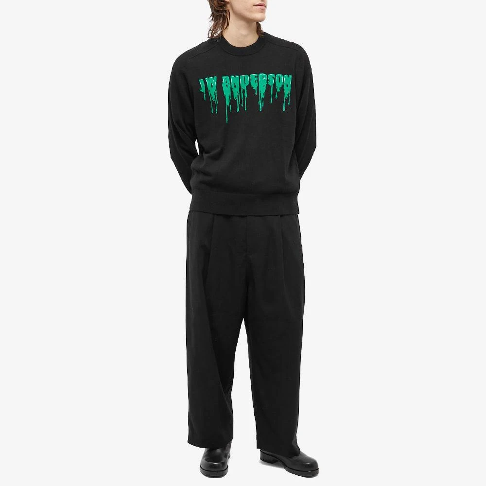 商品JW Anderson|JW Anderson Lime Logo Crewneck Knit,价格¥1991,第4张图片详细描述