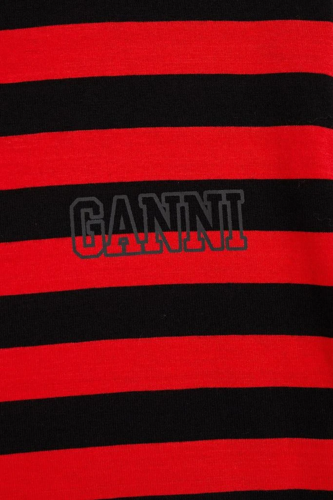 商品Ganni|Striped organic cotton-jersey T-shirt,价格¥315,第2张图片详细描述