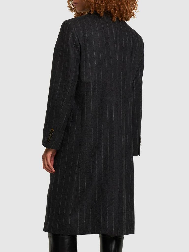 商品BLAZÉ MILANO|Ferien Pinstriped Wool & Cashmere Coat,价格¥10984,第2张图片详细描述