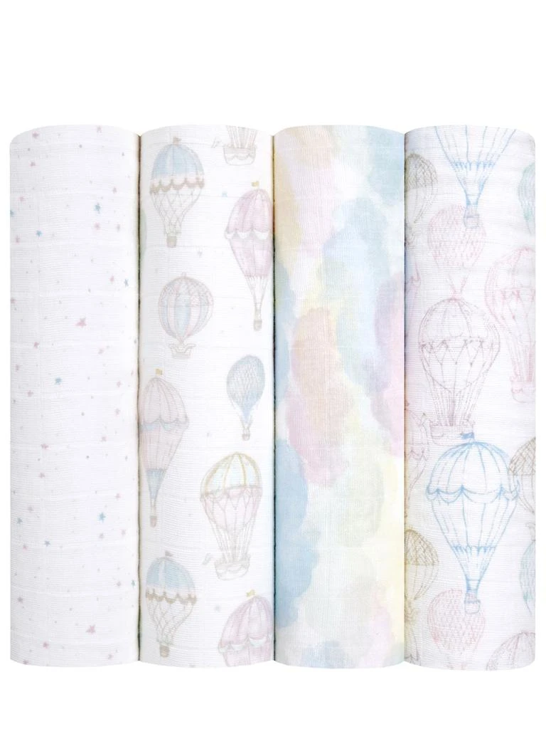 商品aden + anais|Set Of 4 Organic Cotton Muslin Swaddles,价格¥323,第1张图片