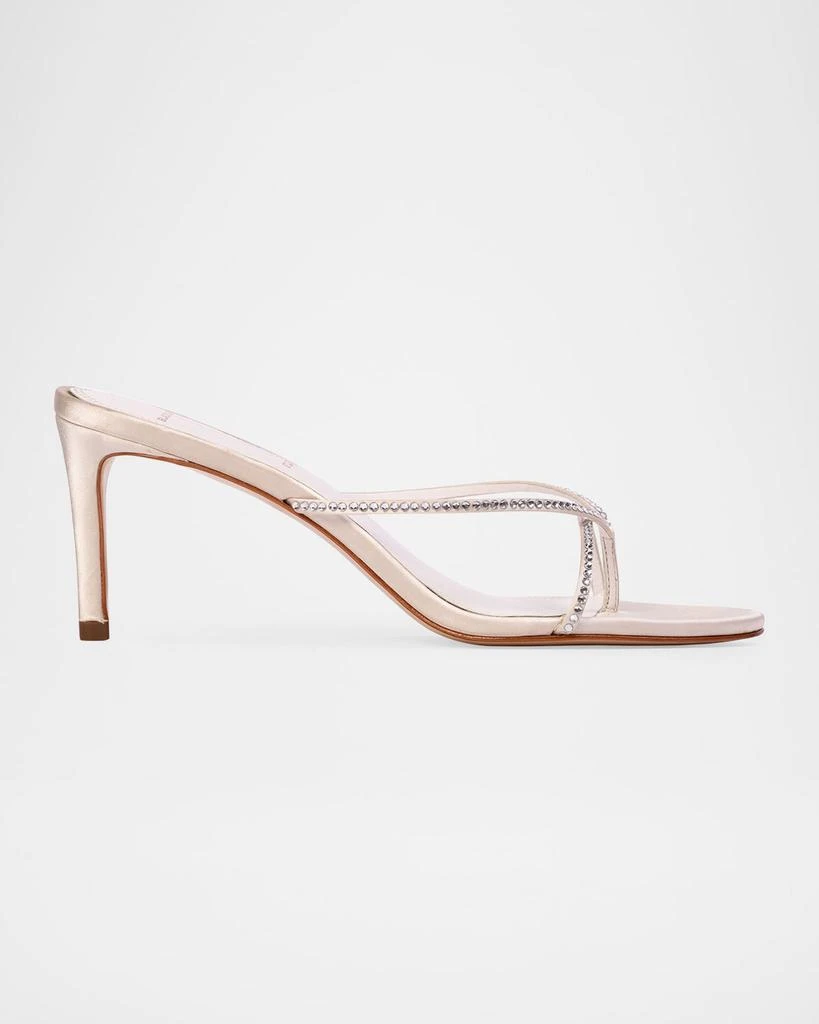 商品Black Suede Studio|Jade Crystal Stud Thong Slide Sandals,价格¥2533,第1张图片
