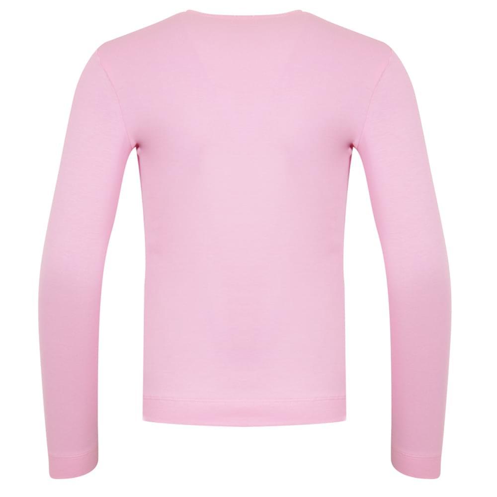 Pink Long Sleeve Powerpuff T Shirt商品第3张图片规格展示