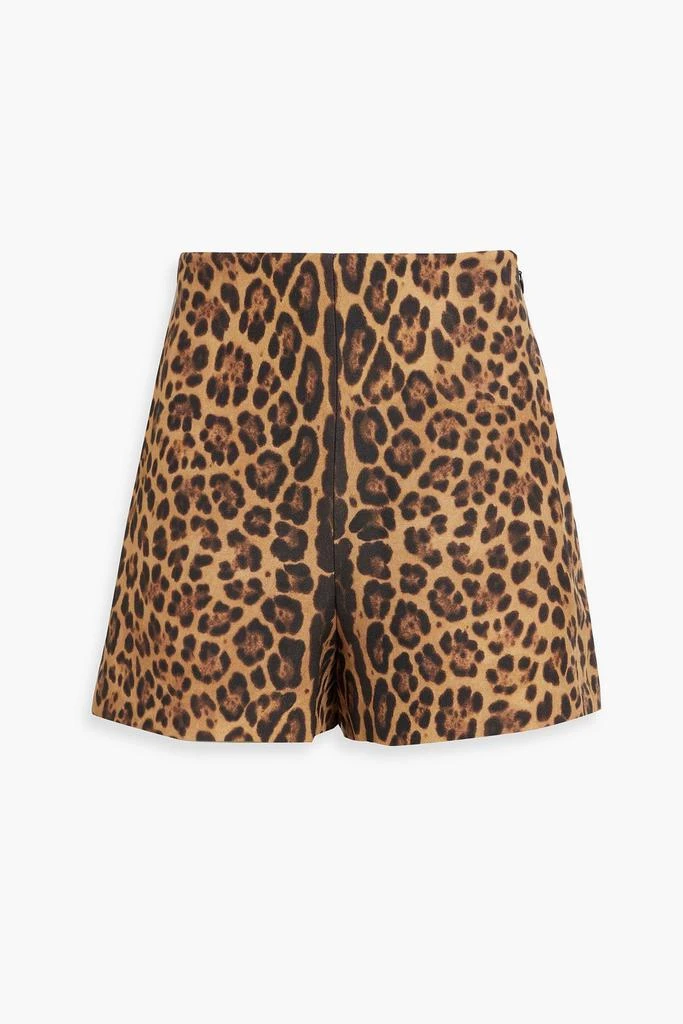 商品Valentino|Leopard-print wool and silk-blend shorts,价格¥2936,第3张图片详细描述