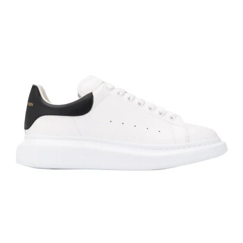 商品[国内直发] Alexander McQueen|ALEXANDER MCQUEEN 亚历山大·麦昆 男士系带小白鞋阔型休闲运动鞋 白色/黑色 553680 WHGP5 9061,价格¥3303,第1张图片