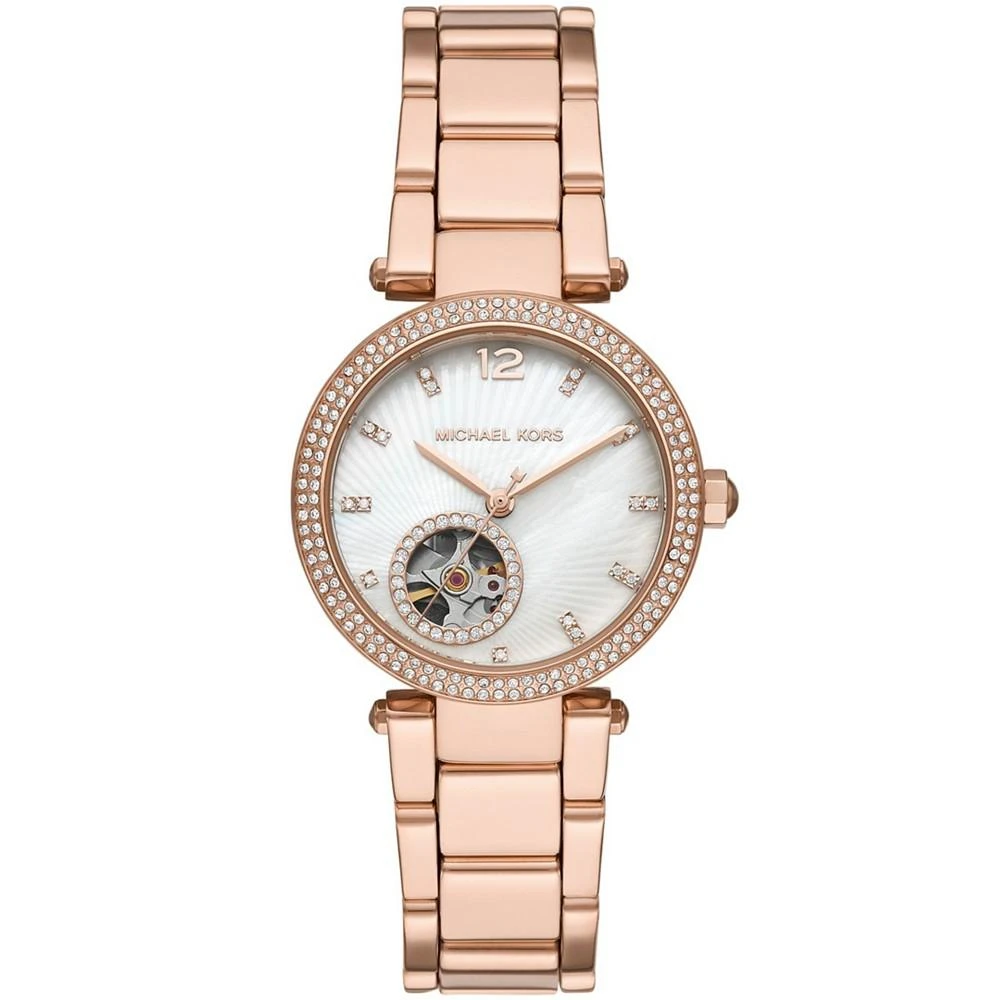 商品Michael Kors|Women's Parker Rose Gold-Tone Stainless Steel Bracelet Watch, 33mm,价格¥2103,第1张图片