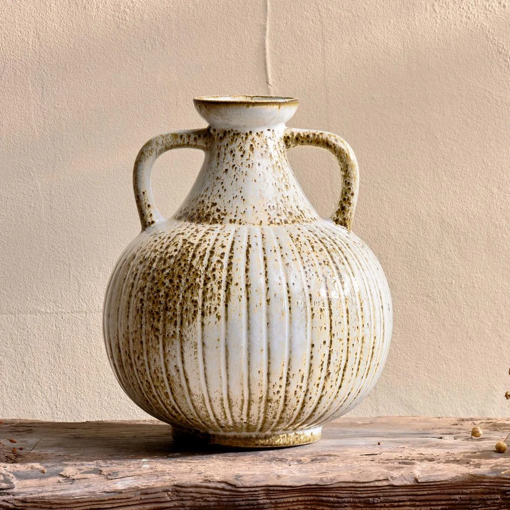 商品Nkuku|Nkuku Anjuna Reactive Glaze Decorative Jug - Small,价格¥472,第1张图片