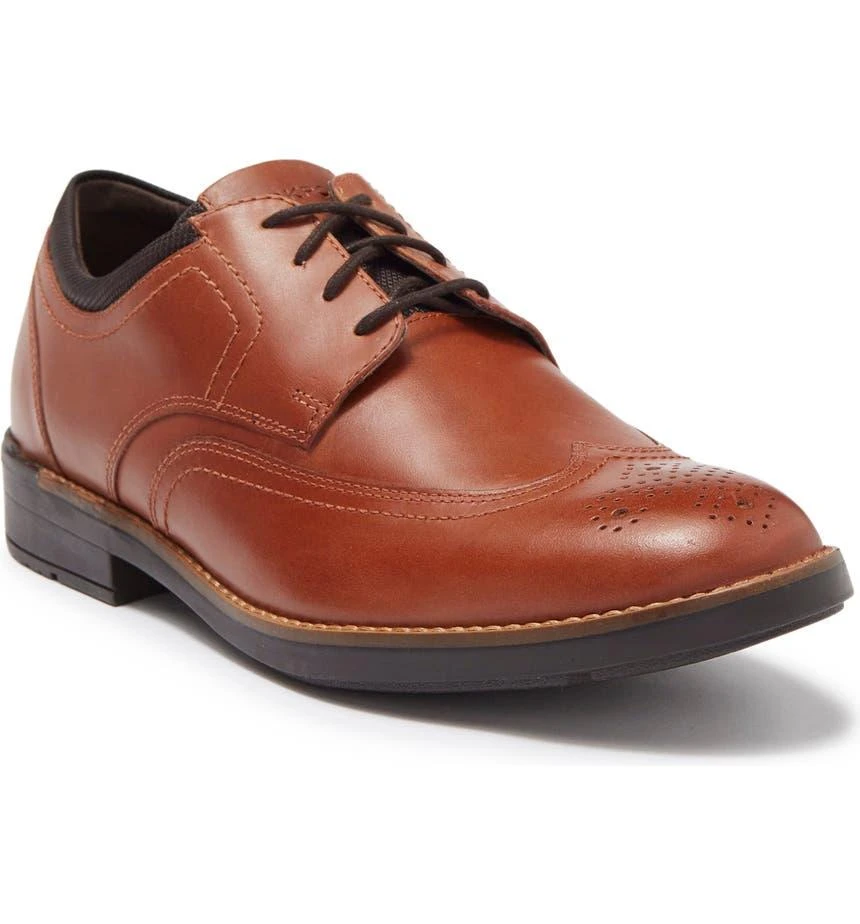 商品Rockport|Bryant Leather Wingtip Derby,价格¥746,第1张图片