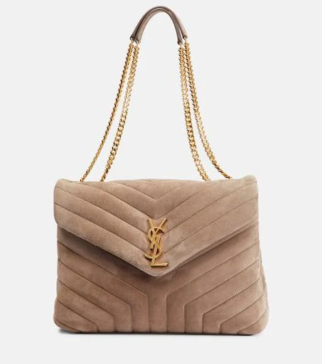 商品Yves Saint Laurent|Loulou Medium suede shoulder bag,价格¥27420,第1张图片