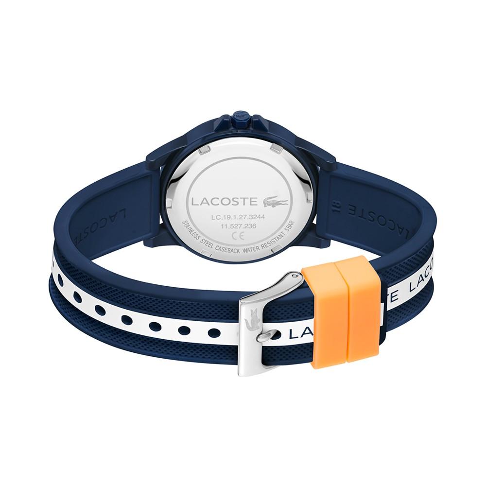 Kids' Rider Blue & White Silicone Strap Watch 36mm商品第3张图片规格展示