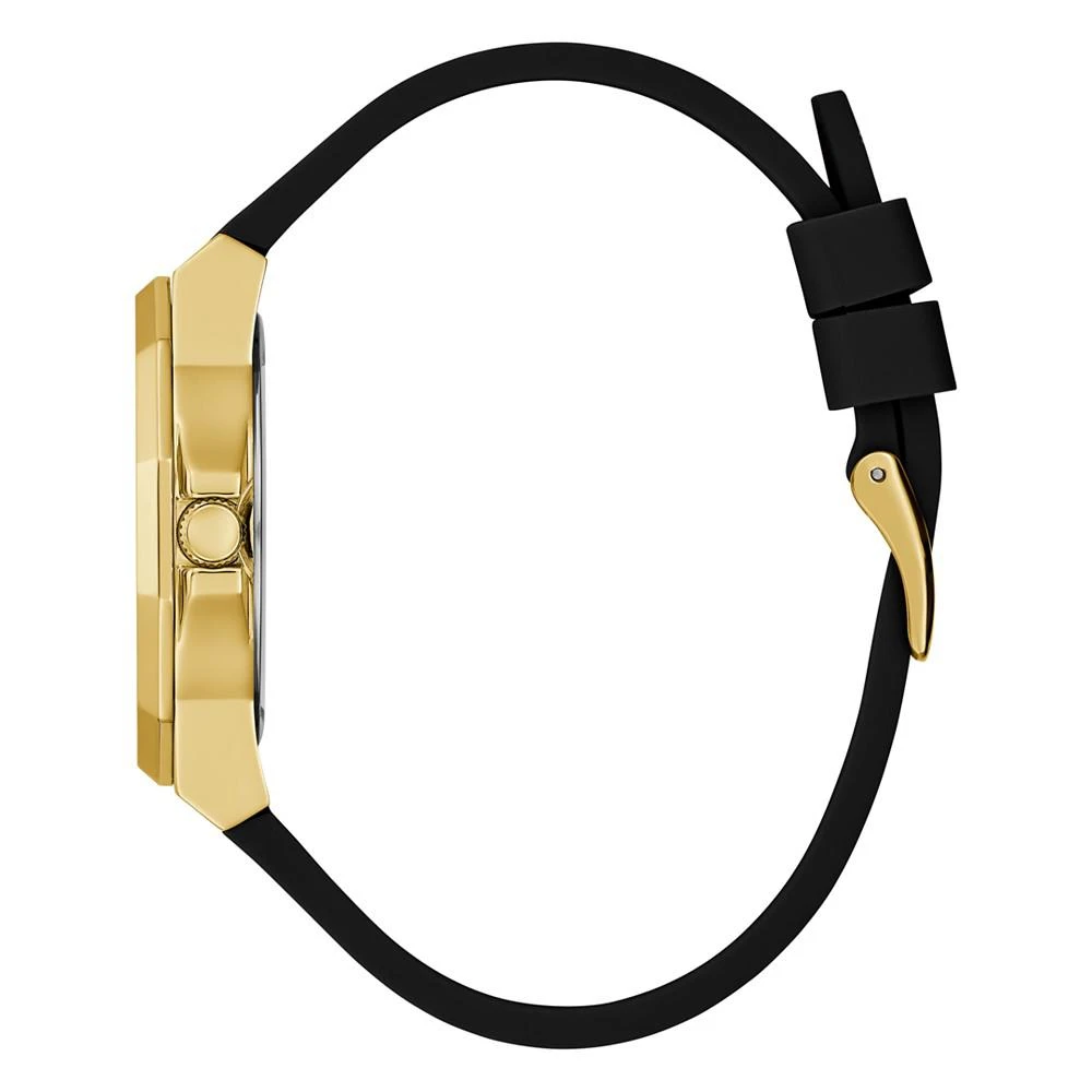 商品GUESS|Women's Analog Black Silicone Watch 38mm,价格¥344,第2张图片详细描述